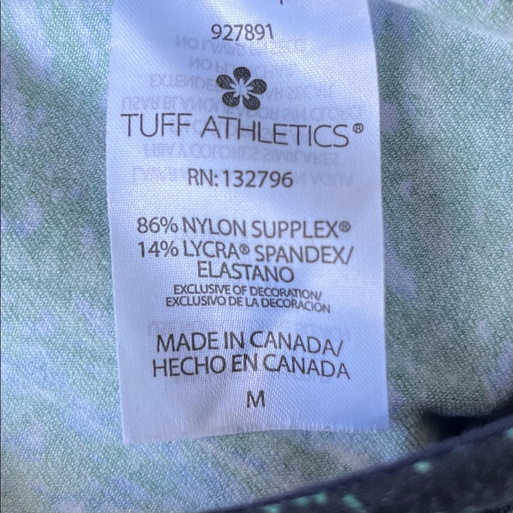 •Tuff Athletics• Soft Patterned Athletic Leggings - Size Medium - Picture 9 of 11